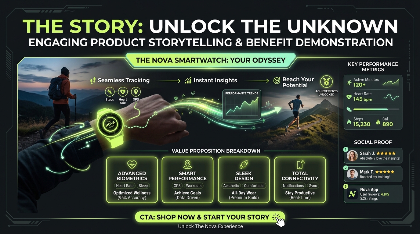 The Story - Communicating product value and benefits clearly